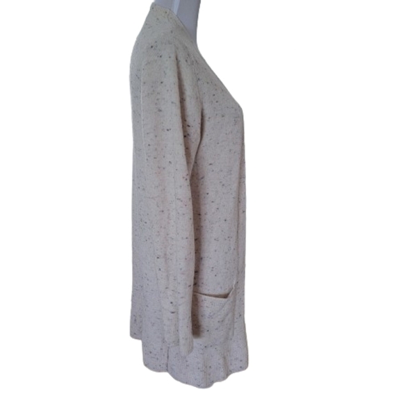 Old Navy Size M Cream with Multi Color Speckles Open Cardigan, Exc. Used Cond. - Picture 4 of 9